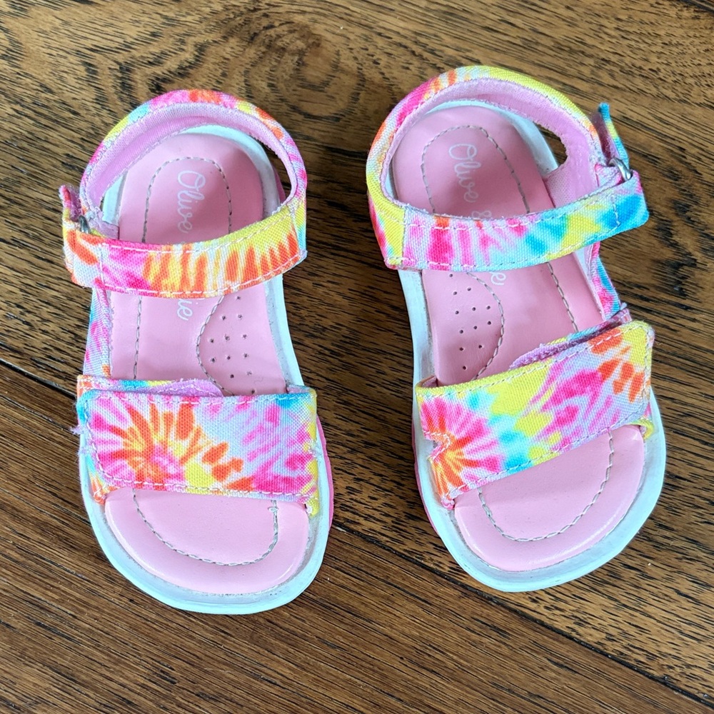 Colorful Tie-Dye Kids Sandals